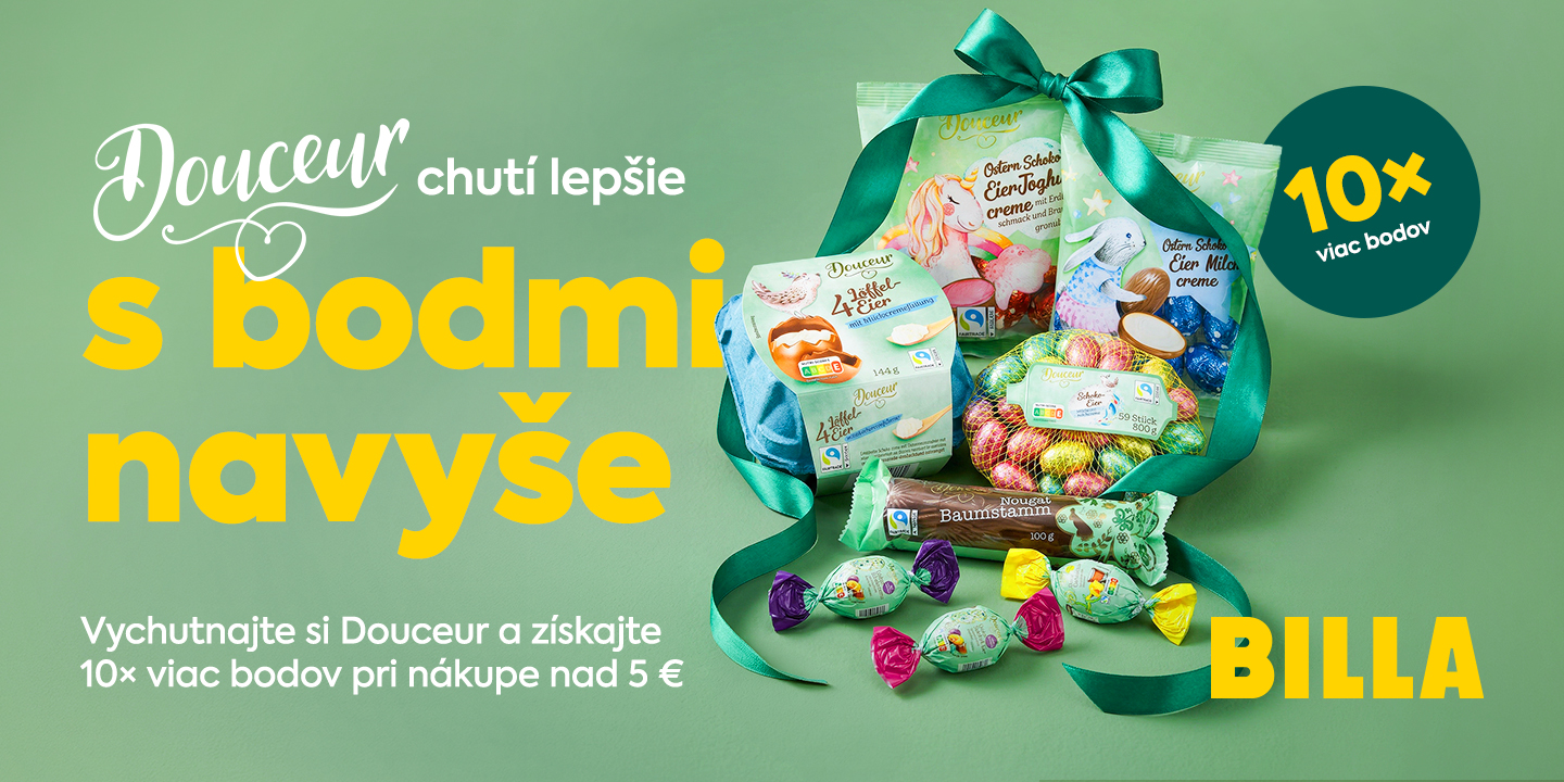 Douceur chutí lepšie s bodmi navyše